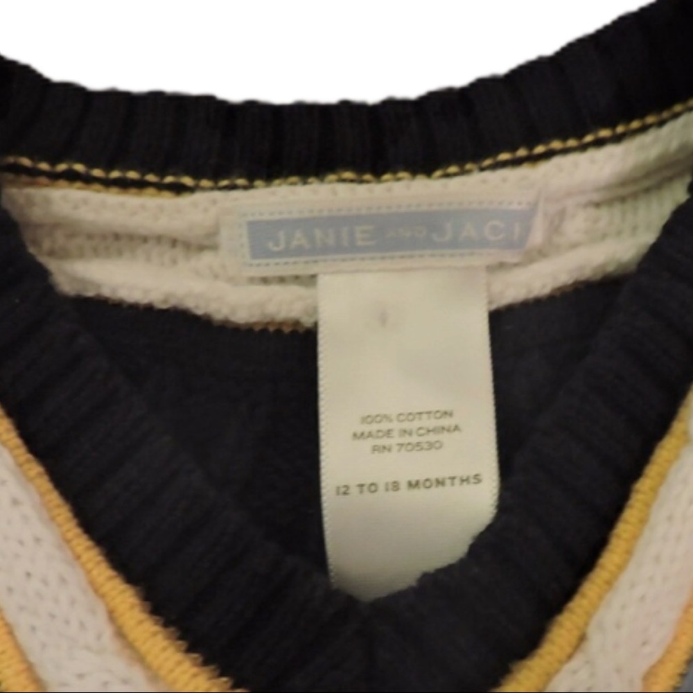 Janie & Jack Sailboat Club Sweater Vest - Picture 3 of 3